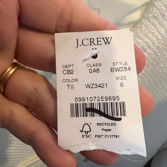 J.Crew $218 Tweed Lady Jacket in Ivory Size 6 BW284 - Picture 10 of 10